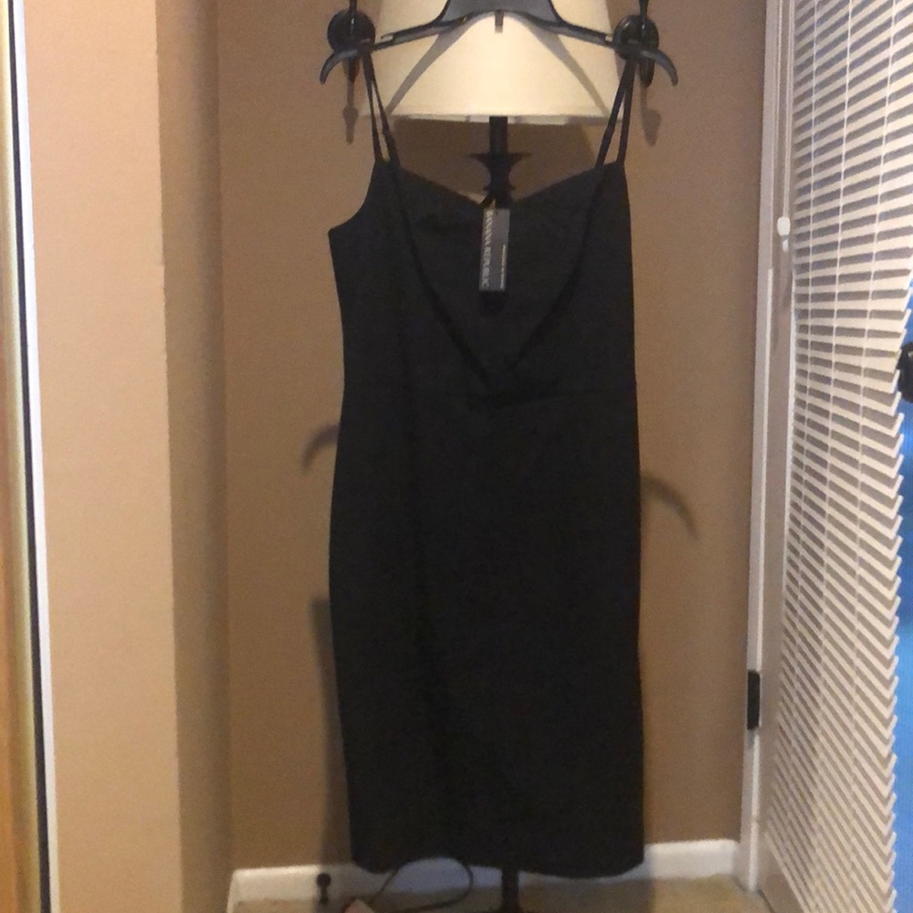 Black strap dress size 14